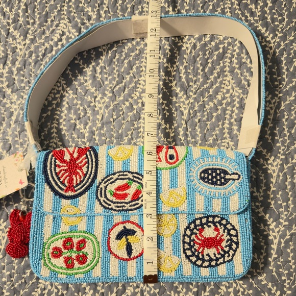 Beaded Postage Stamp Bag *Minor Defect*
